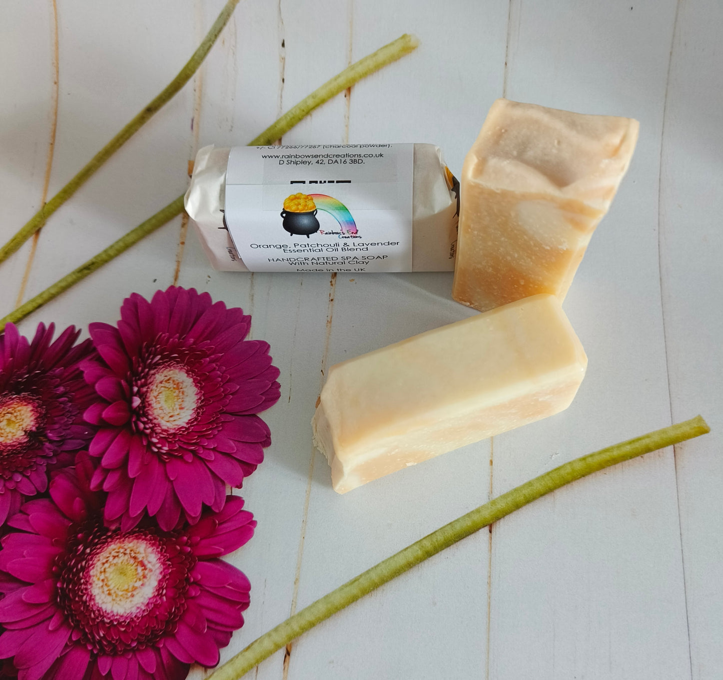 Lemon, Black Pepper & May Chang essential oil blend Spa Soap with natural clay & activated charcoal