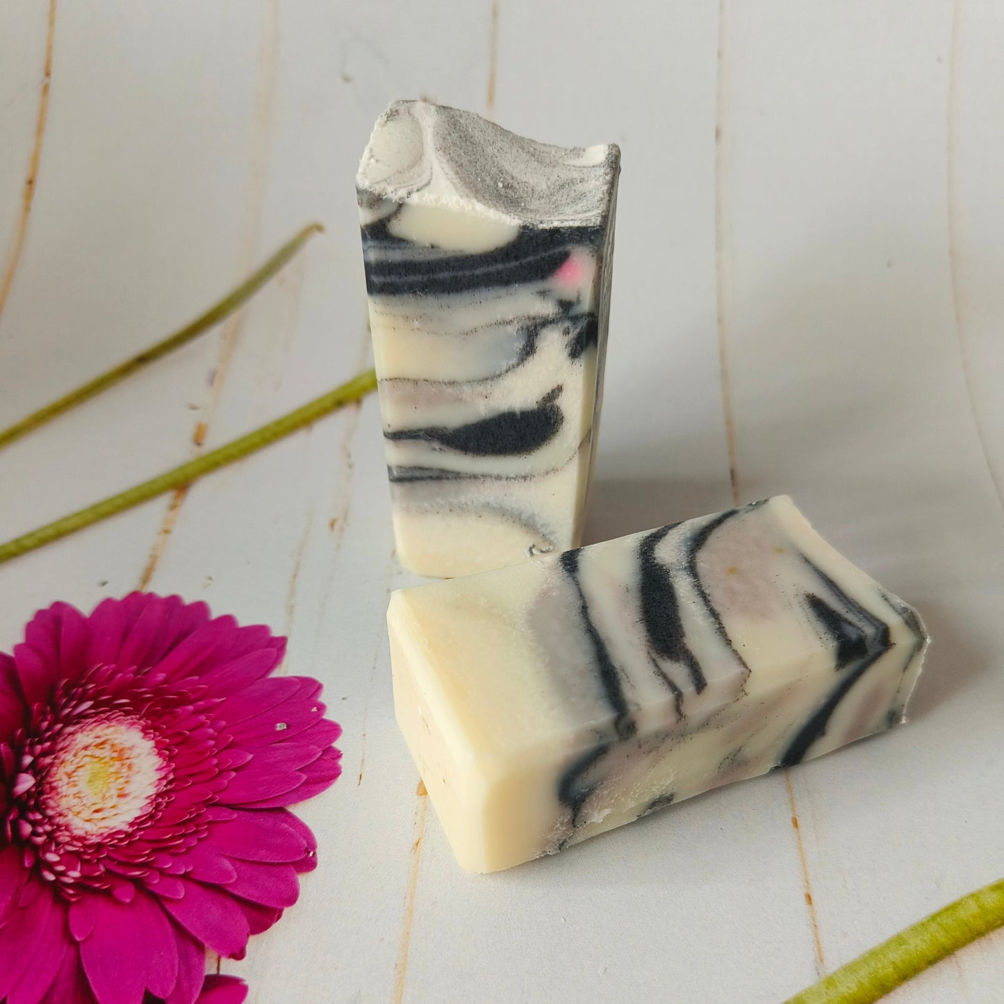 Lavender and Cedarwood essential oil blend Spa Soap with natural clay and Charcoal