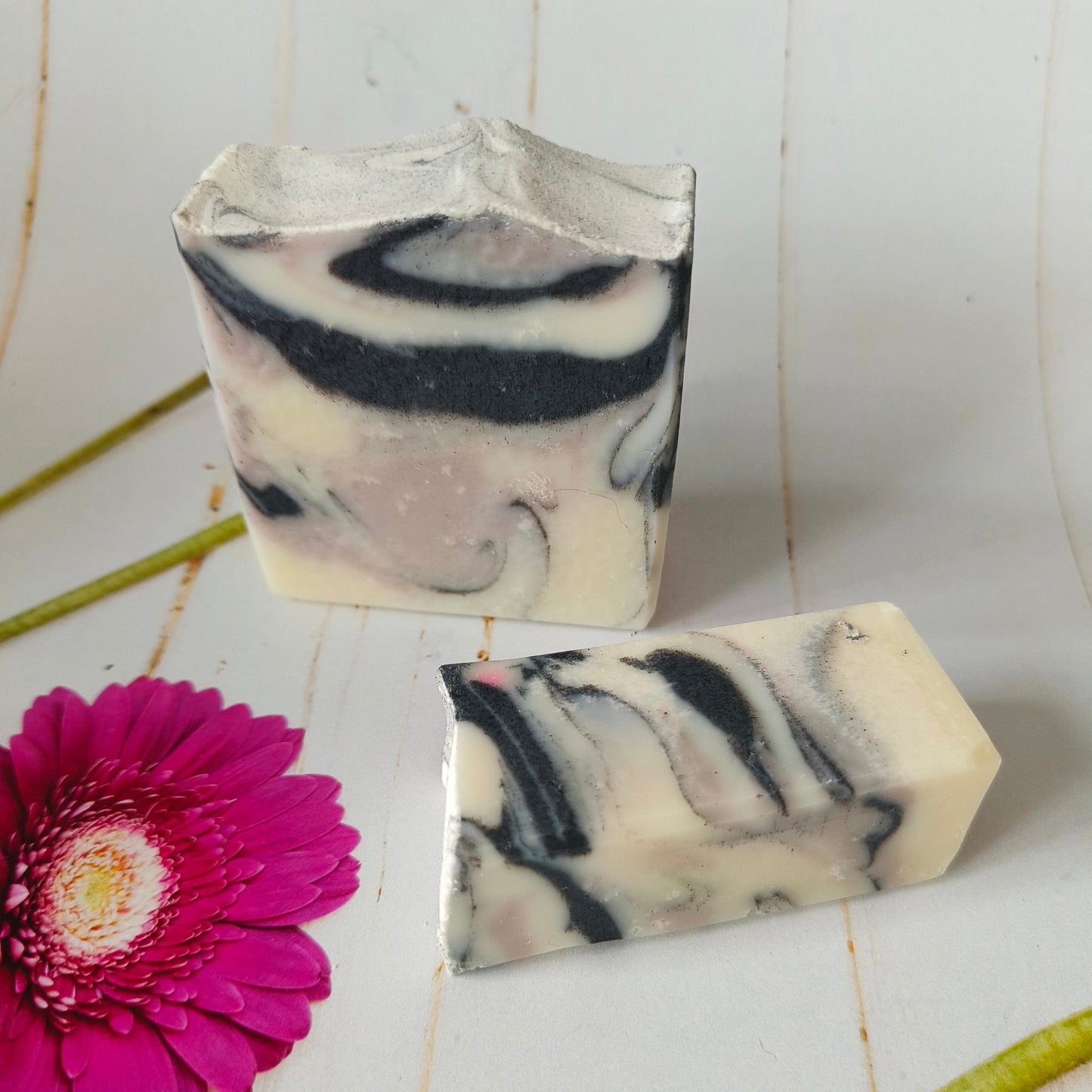 Lavender and Cedarwood essential oil blend Spa Soap with natural clay and Charcoal