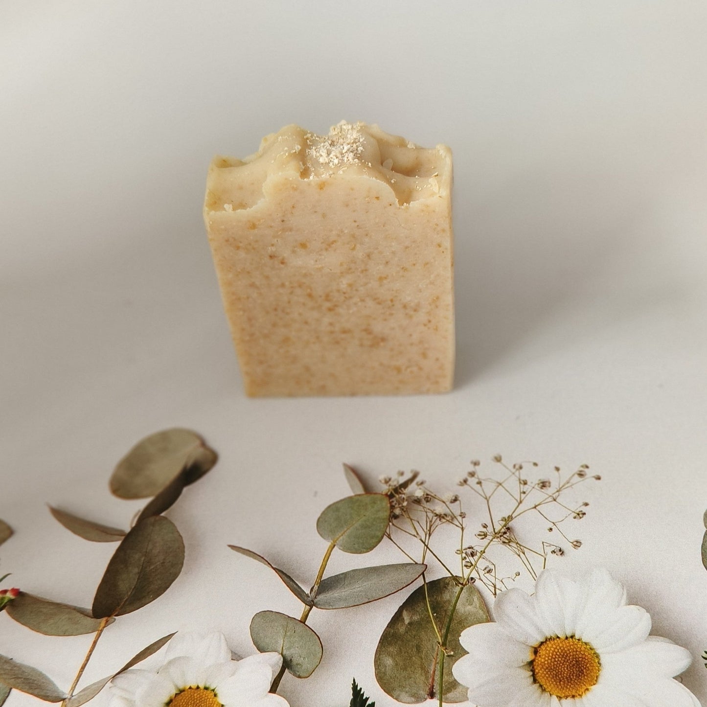 Oat milk, Beeswax & Honey handcrafted soap with Sweet Orange essential oil