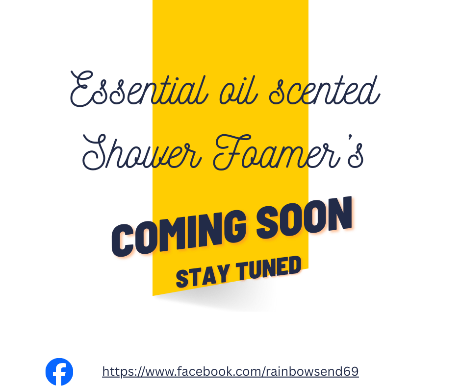 Essential oil scented shower foamers