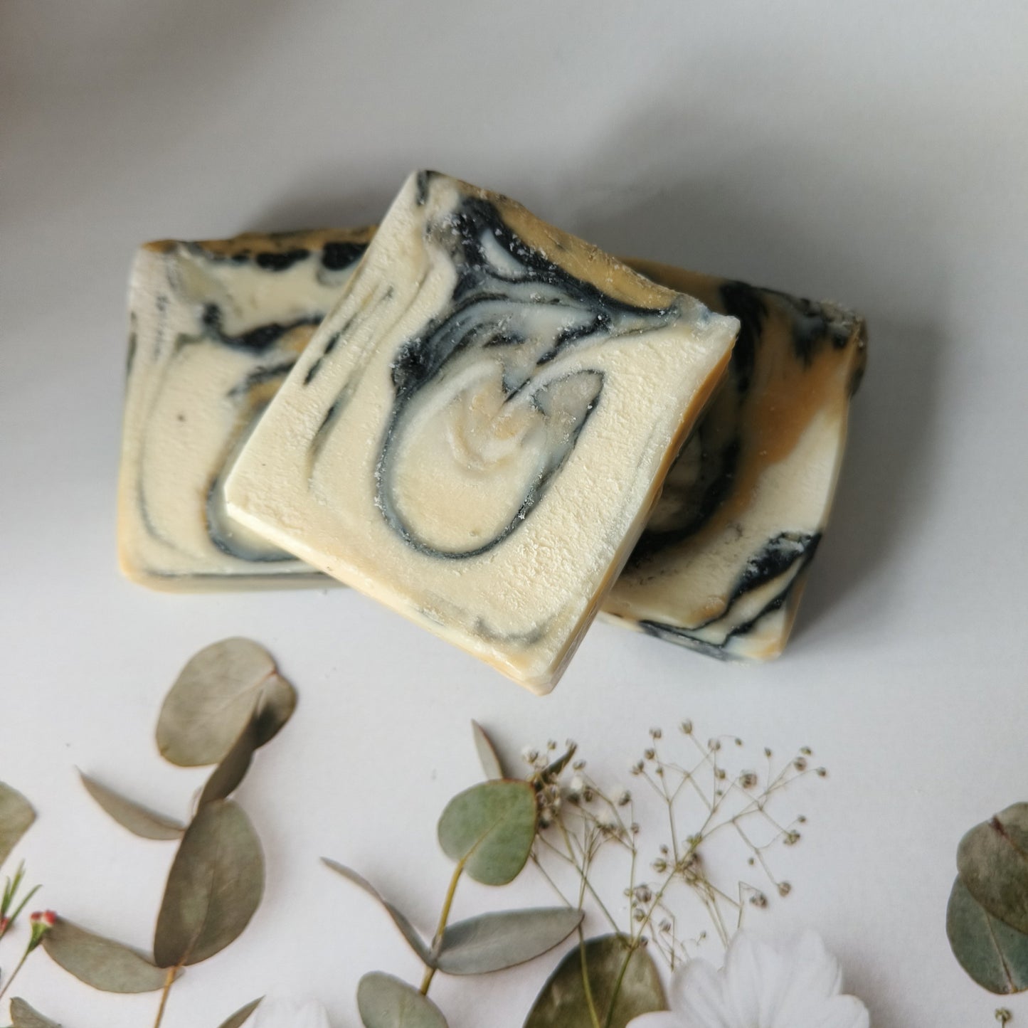 Lemon, Black Pepper & May Chang essential oil blend Spa Soap with natural clay & activated charcoal