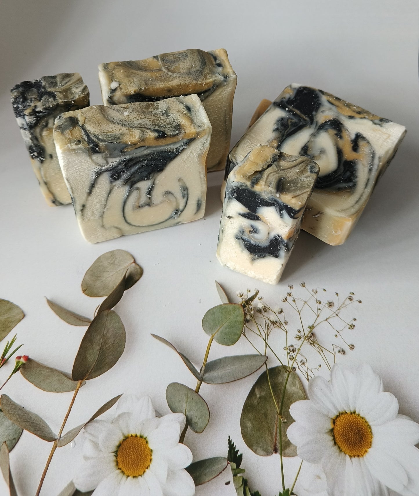 Lemon, Black Pepper & May Chang essential oil blend Spa Soap with natural clay & activated charcoal